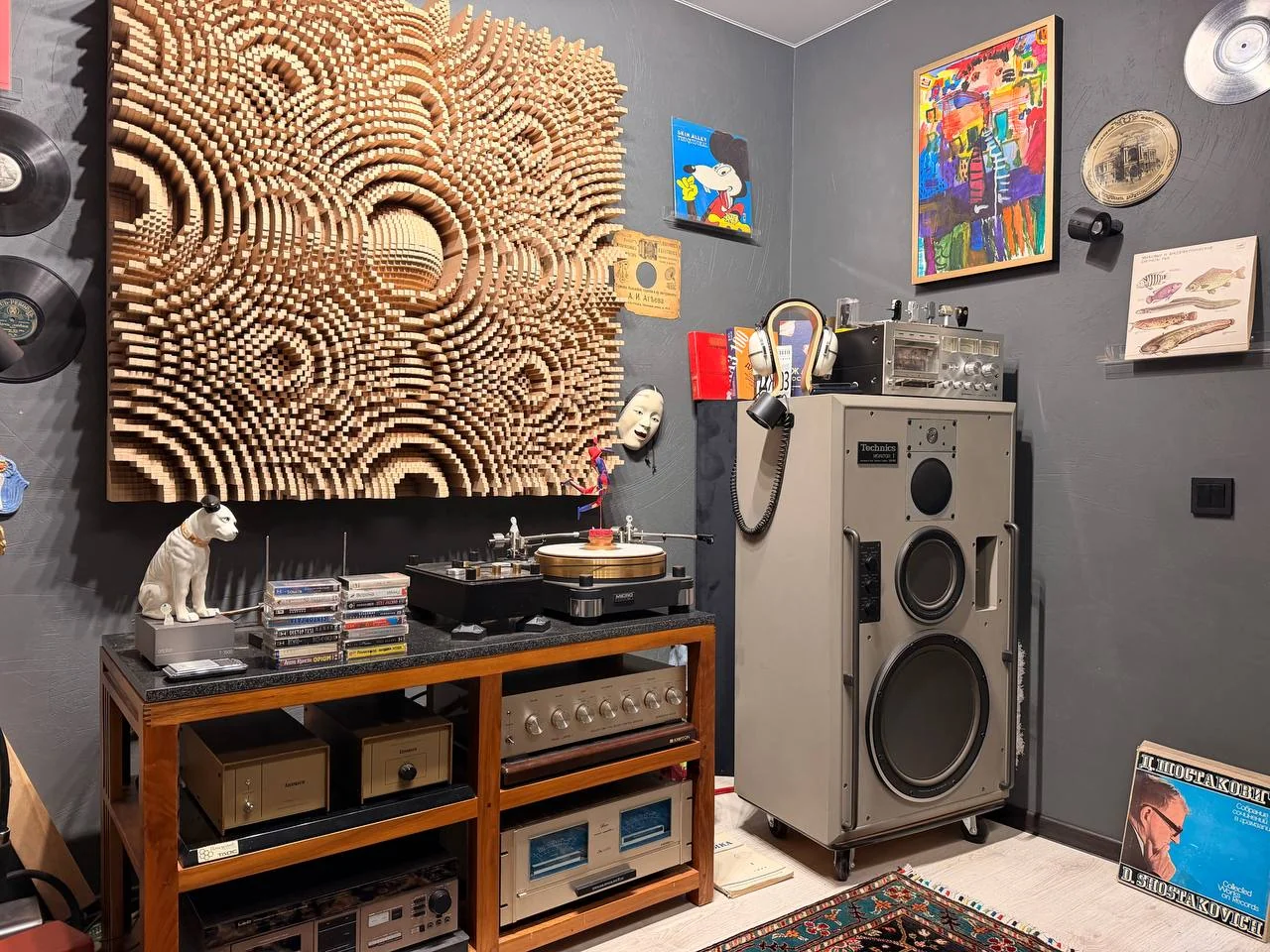 Technics SB-M1 Monitor и стойка системы DIRAC SEA