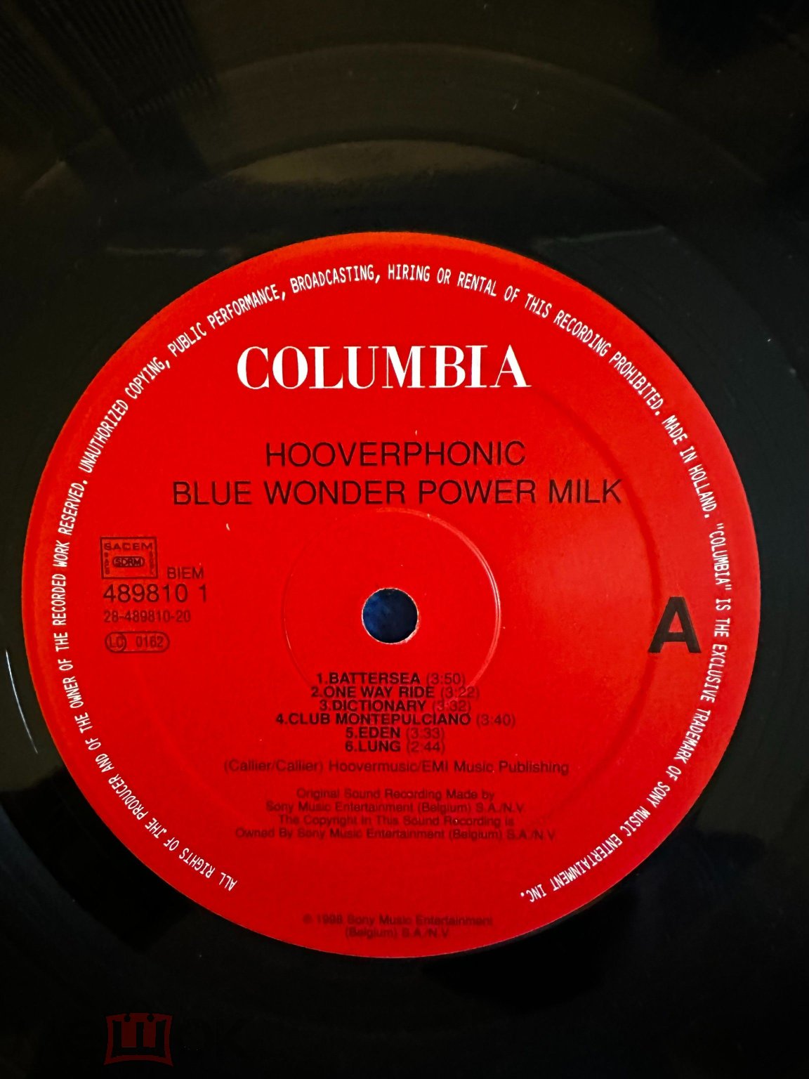 Hooverphonic – Blue Wonder Power Milk 1 press, 1988 — фото 4